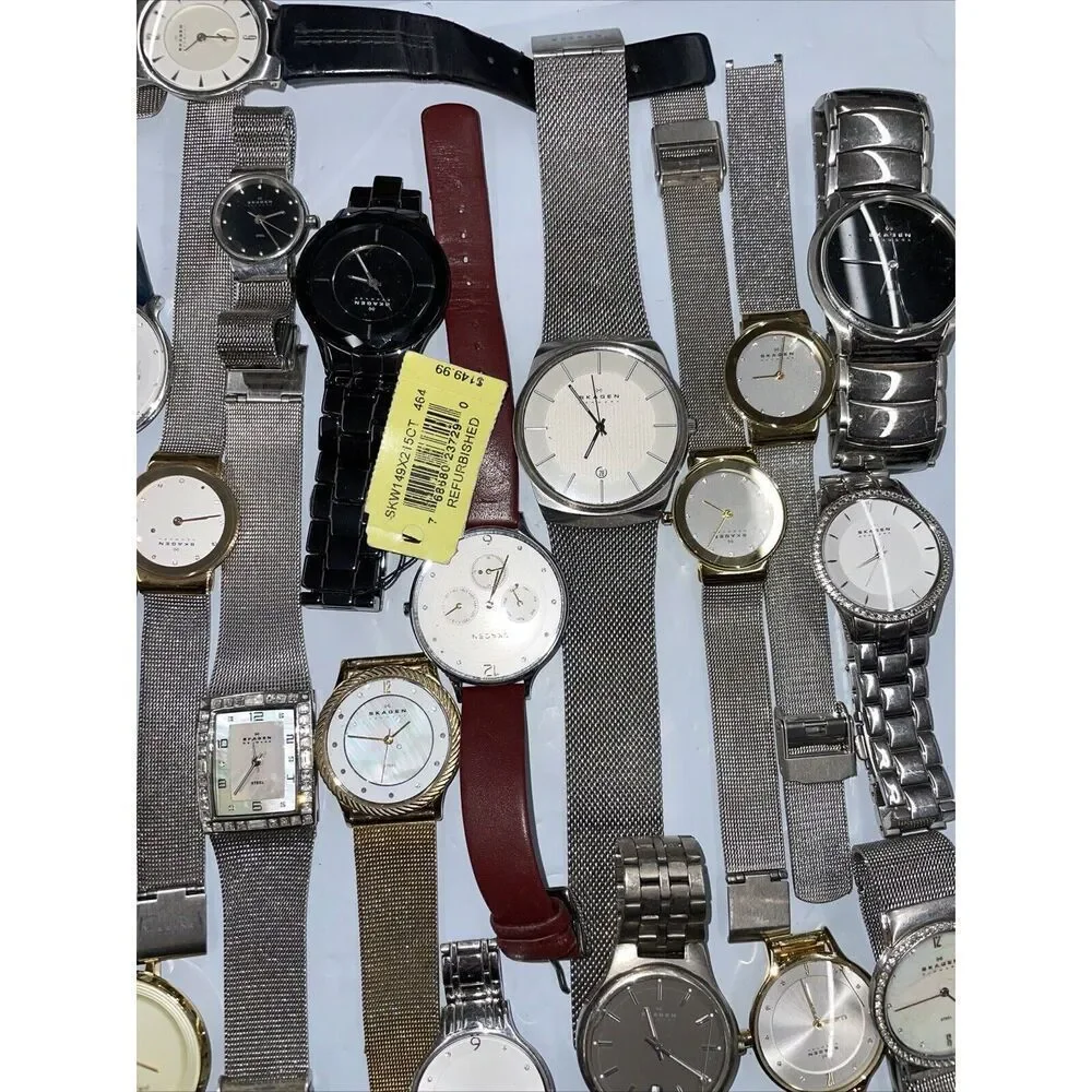 Wholesale watch lot of Skagen watches untested Qty 50 LAN50